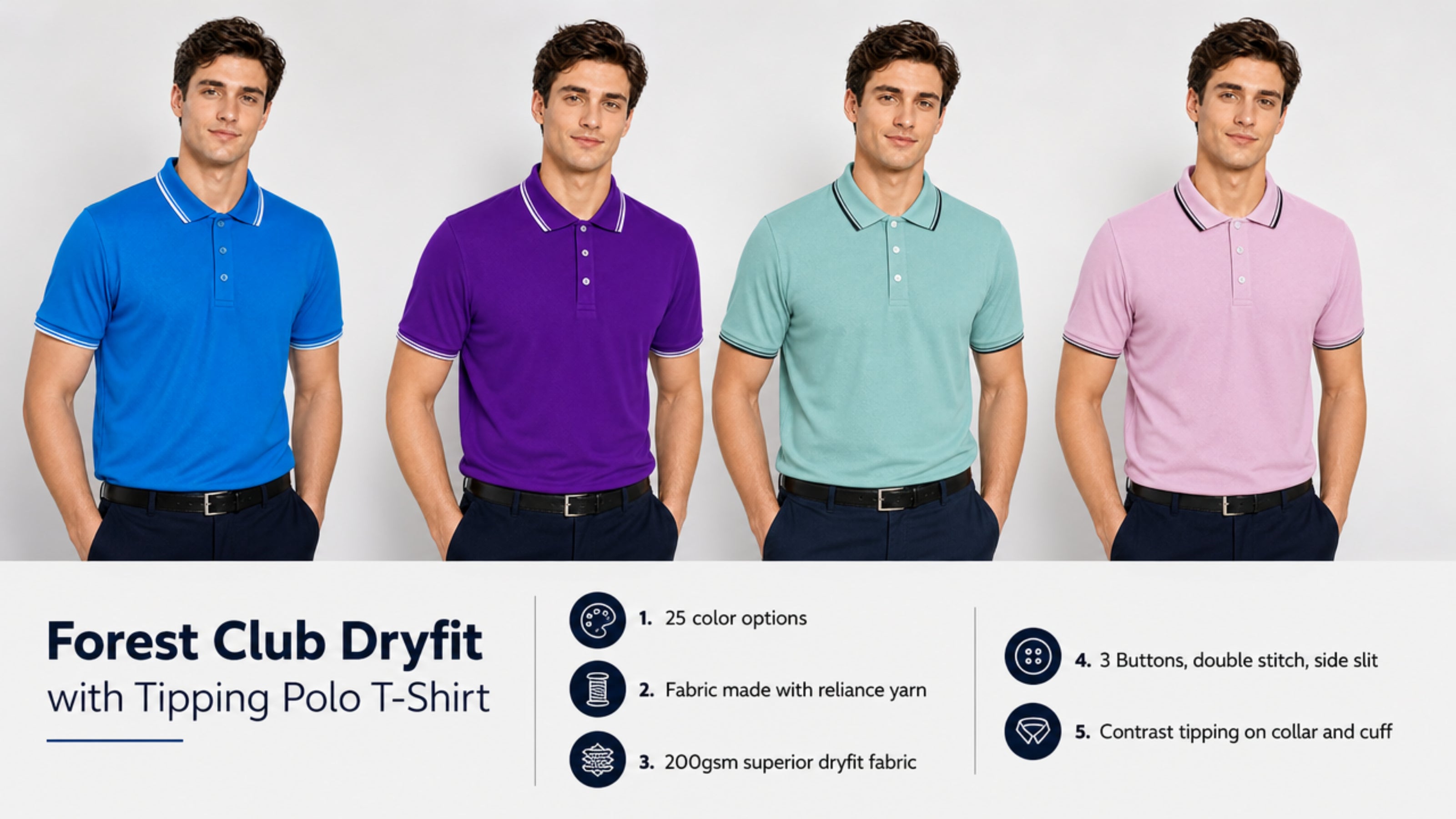 Forest Club Dry-Fit Polo T-Shirt
