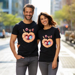Unisex Couple T-Shirt -Love