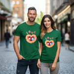 Unisex Couple T-Shirt -Love