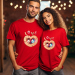 Unisex Couple T-Shirt -Love