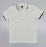 Forest Club Dry-Fit Polo White with Blue Tipping  DD17