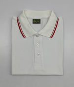 Forest Club Dry-Fit Polo White with Red Tipping  DD18