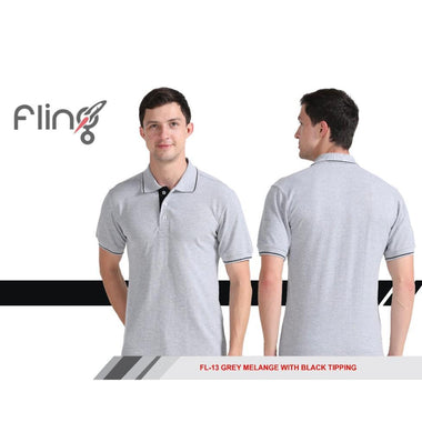 Fling Premium Cotton Grey with Black Tipping
