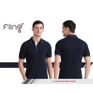 Fling Premium Cotton Navy with White Tipping